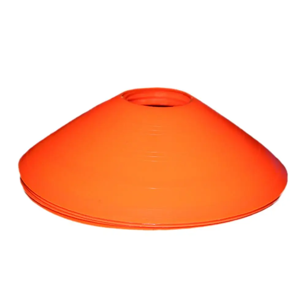 10 PCS Football Training Sign Plate Sports Disc Cone Obstacle Orange for Soccer