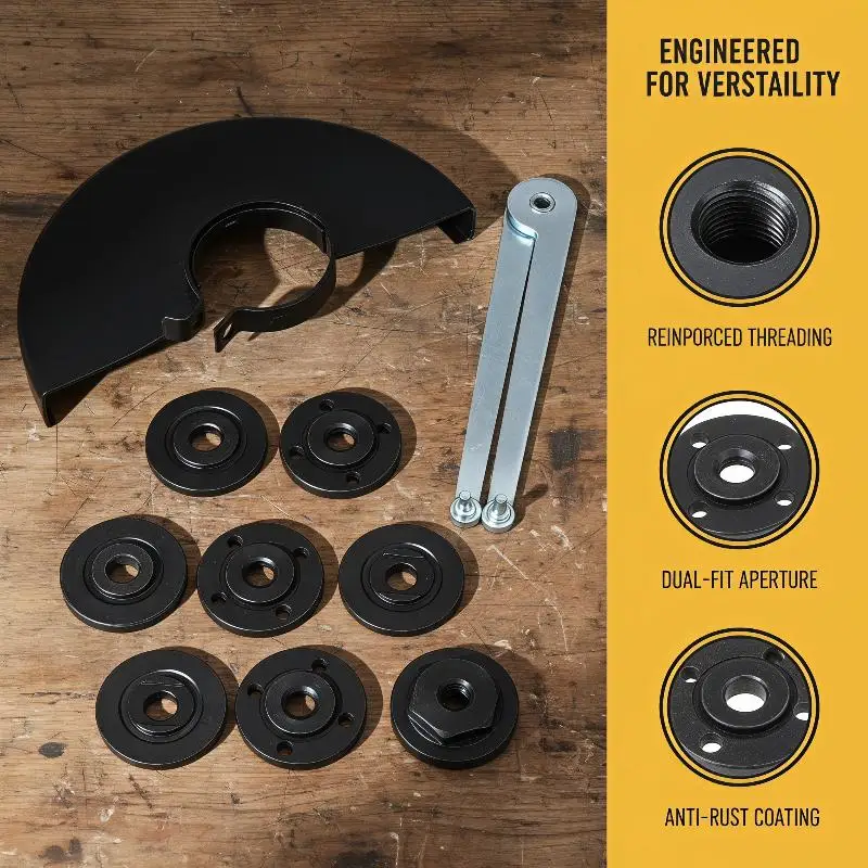 Metal Angle Grinder Guard Cover Protective Shield for Grinding Disc Wheel Block Sparks Debris Quick Install Replace Broken Guard