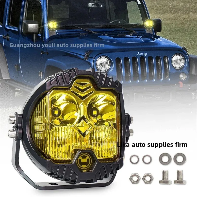 New LED Work Light Tank300 Off-Road Vehicle Modification 5 Inch Front Bumper Car Top A- Pillar Spotlight High Temperature 6500K