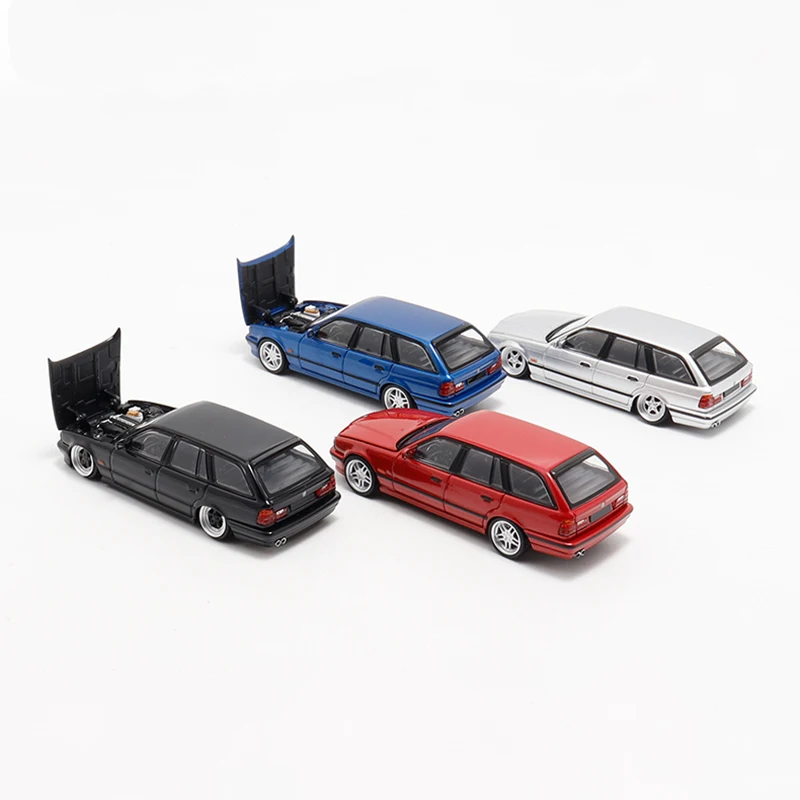 Diecast in scala 1:64 E34 TOURING Simulazione Modello di auto in lega Display statico Giocattolo da collezione Regalo Decorazione souvenir