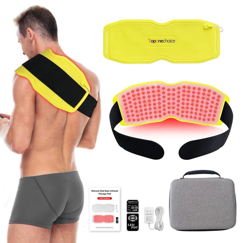 

660nm/850nm/940nm 3 in1 Led Red Infrared Light Therapy Belt For Burning Fat Slimming Body Pain Relief Warm Pad Weight Loss