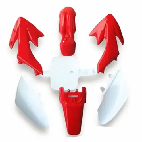 Motorcycle Dirt Pit Bike Red Plastic Kit Fender Mudguard Fairing For Honda CRF XR50 70SDG SSR Pro 50cc 110c 125cc