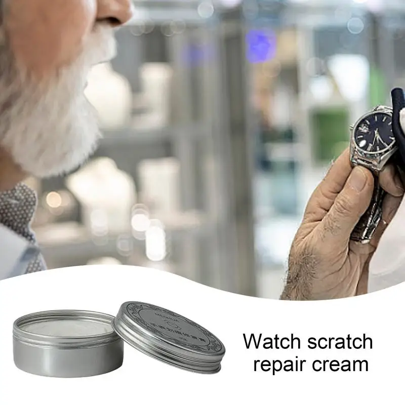 Watch Scratch Repair Remover Creme Pasta, Watch Polishing Kit, Crystal Jewelry Polishing Paste, Watch Accessories, 30g