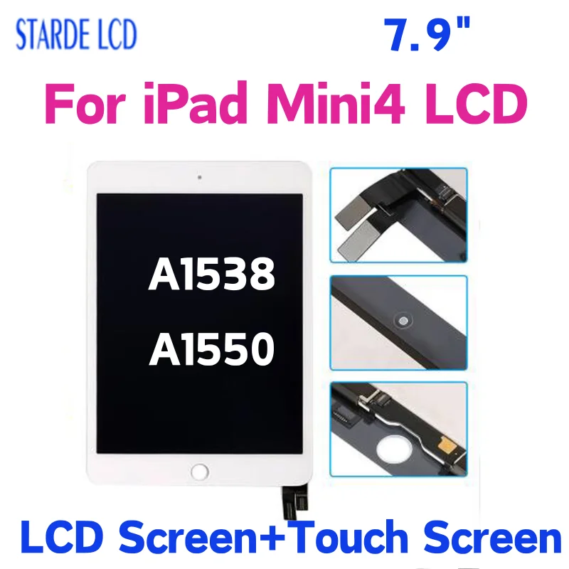 

7.9 inch AAA+ For iPad mini 4 LCD Mini4 A1538 A1550 LCD Display Touch Screen Digitizer Panel Assembly Replacement Part