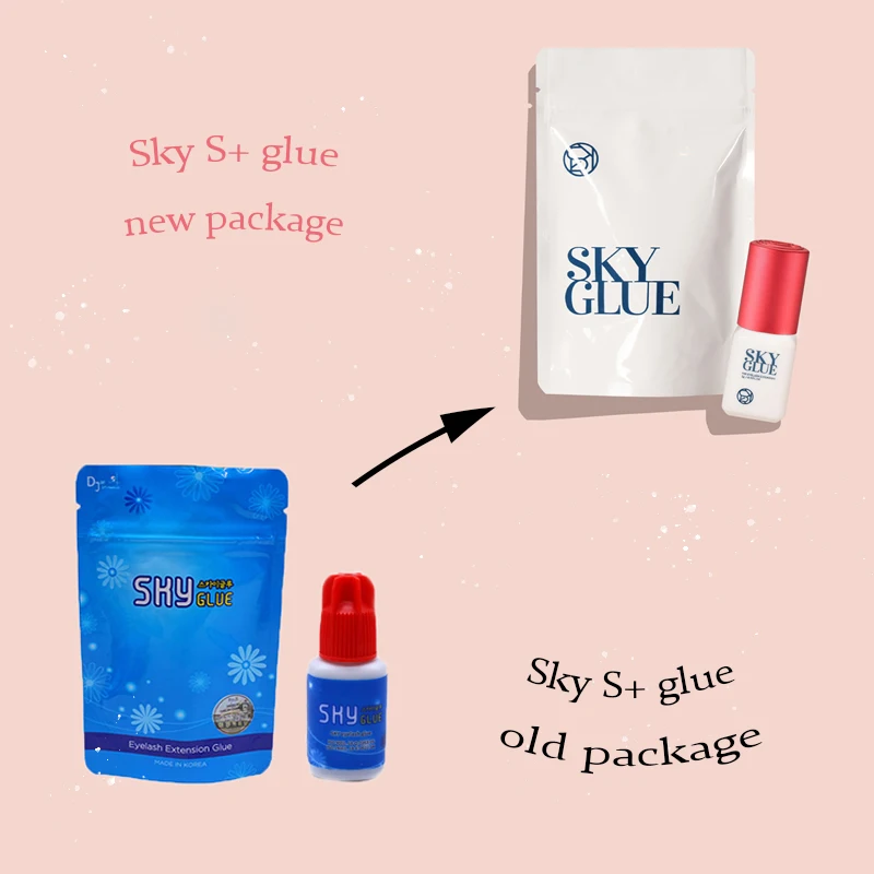 SKY Glue for Eyelash Extension Korea 5ml Fastest and Strongest Adhesive Lasting No Irritation Lash Glue with Original Bag