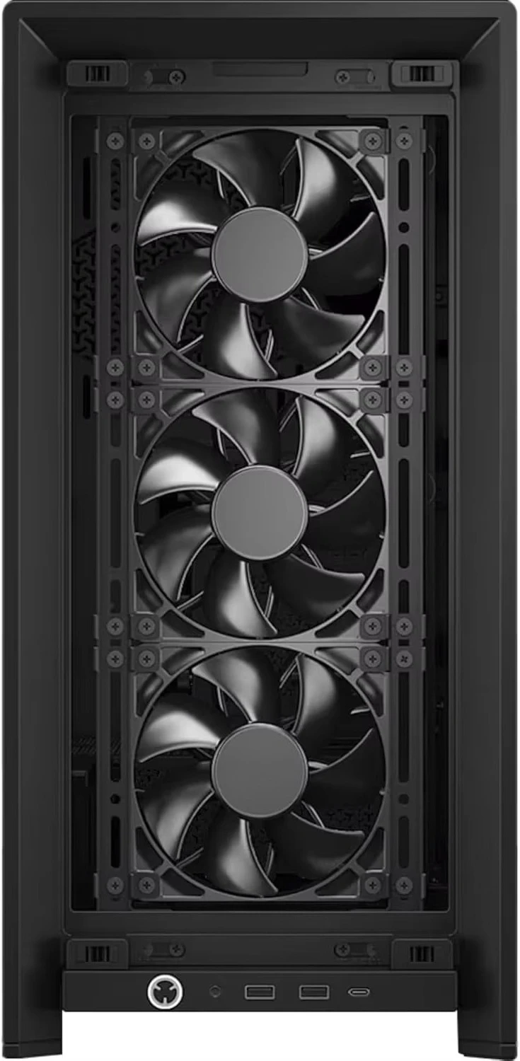 4000D RS Mid‑Tower PC Case, 3 RS Fans Included, InfiniRail Fan Mount System, Modular High‑Airflow Gaming Chassis