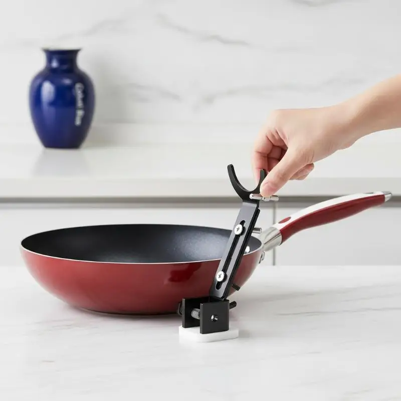 Pot Handle Support Holder Ergonomic Design Non-Slip Lightweight Kitchen Tool for Home Cooking Reduced Hand Strain Accessory
