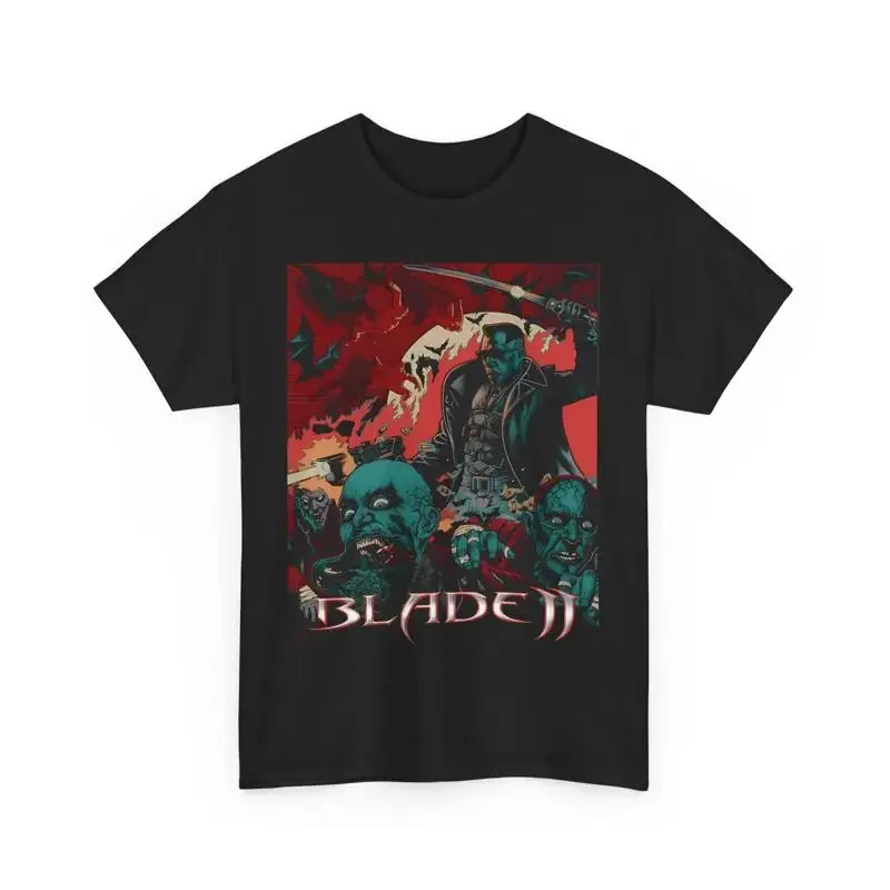 Blade II Wesley Snipes Movie T shirt Heavy Cotton