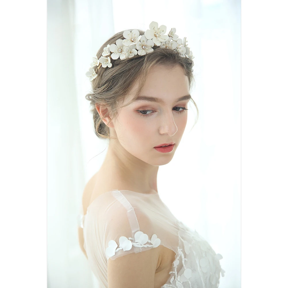 

Flower Clasp Women Alloy Headgear Girls Headbands Tiara Hair Bands Breathable Comfortable Daily Wear Occasions Hair Care Styling