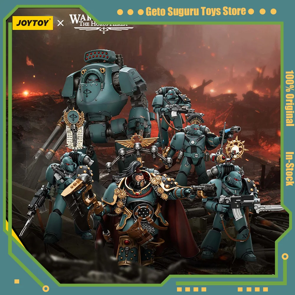 1/18 JOYTOY Warhammer Horus Heresy Sons of Horus MKVI ยุทธวิธี Squad Action Figure Dreadnought อะนิเมะรุ่น Joint Movable ของเล่น