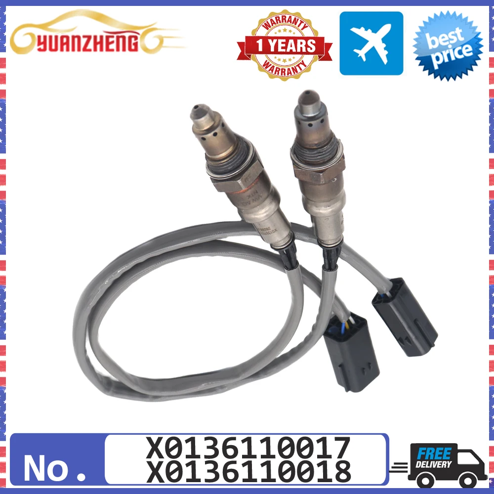 X0136110017 Rear X0136110018 For Li Auto L6 2024 1.5T Range Extender Engine NEW Air Fuel Ratio Lambda O2 Oxygen Sensor Front