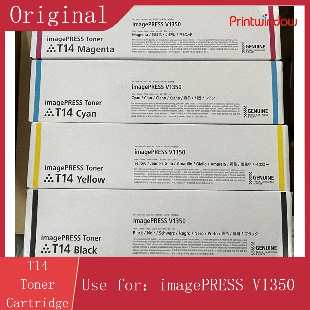 1set 4PCS Original CMYK T14 Toner Cartridge for Canon imagePRESS V1350
