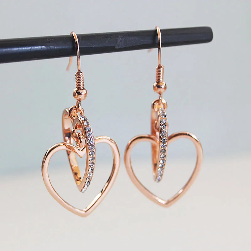 Длинные серьги Love Circle, хипстерские индивидуальные преувеличенные модные супер сверкающие женские серьги-крючки