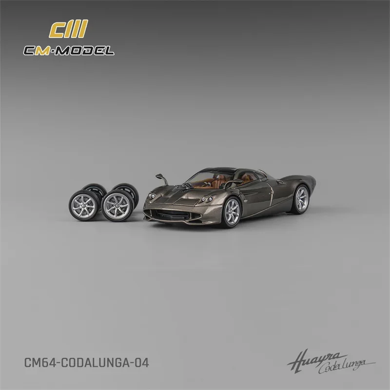 

CM MODEL 1:64 Pagani Codalunga Metal gun gray Model Car