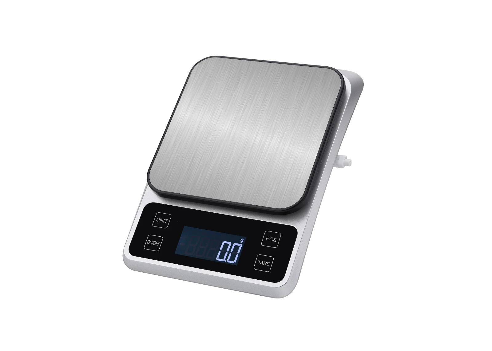 Household stainless steel food baking gram scale 1g precision 10kg platform kitchen scale electronic scale Battery version