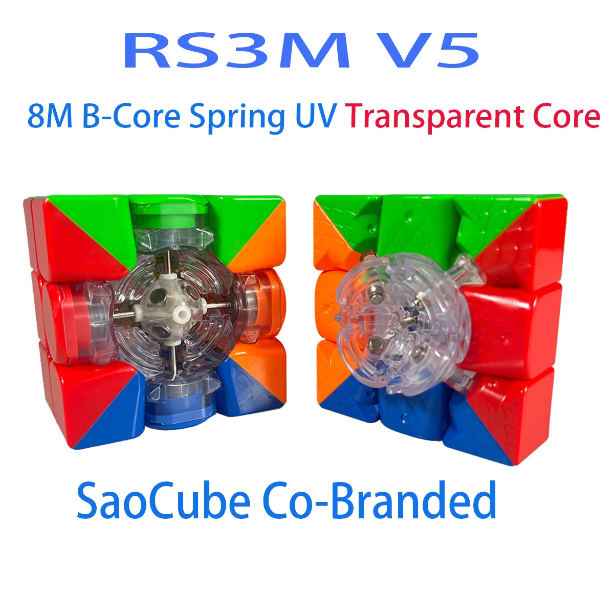 MoYu & SaoCube RS3M V5 3X3 Magnetic Magic Speed Cube Professional Fidget Toys RS3 M V5 3x3x3 Cubo Magico Puzzle