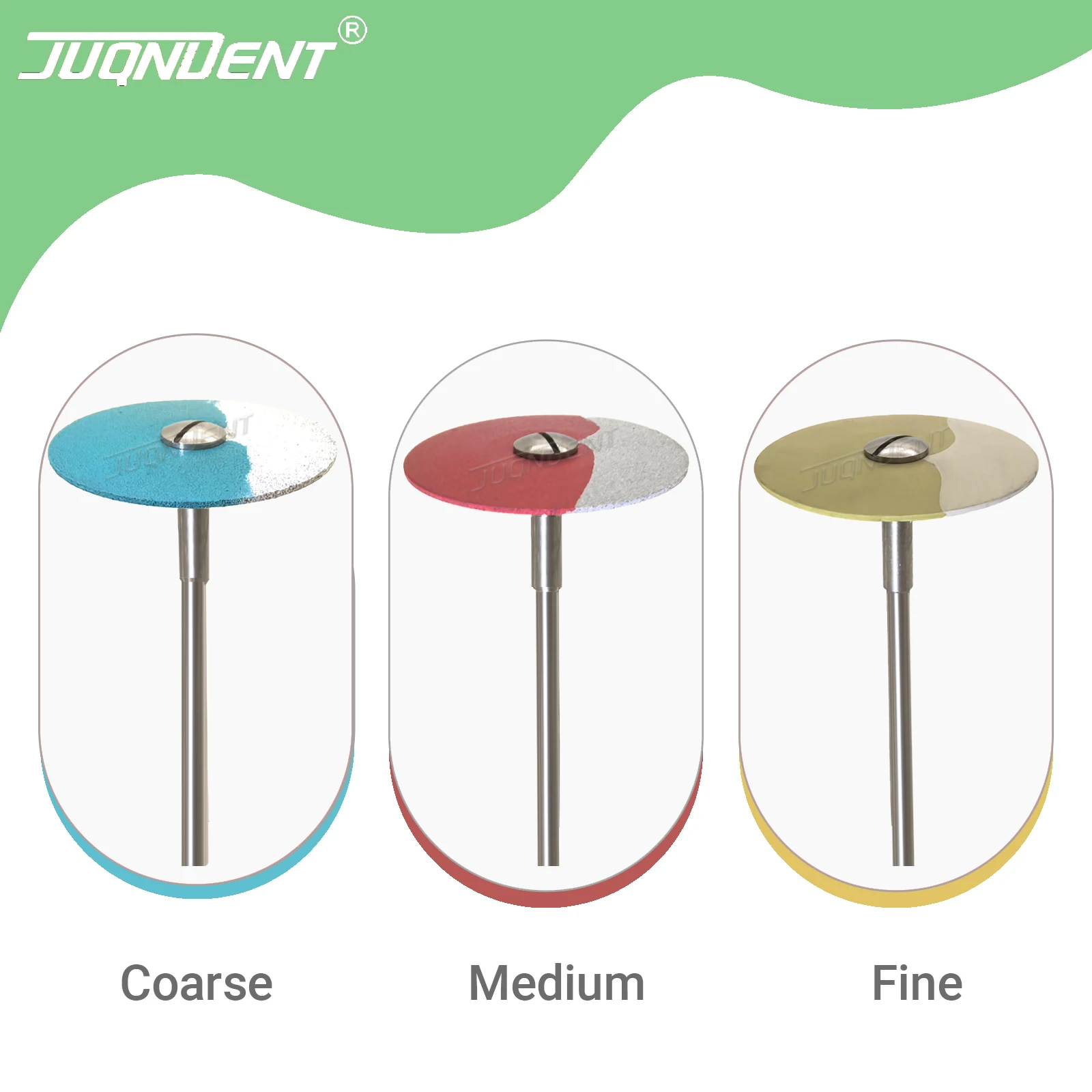 

JUQNDENT Dental Rubber Diamond Wheel Disc Zirconia Grinder For Porcelain Zirconia Restorations Polishing Dentistry Lap Products