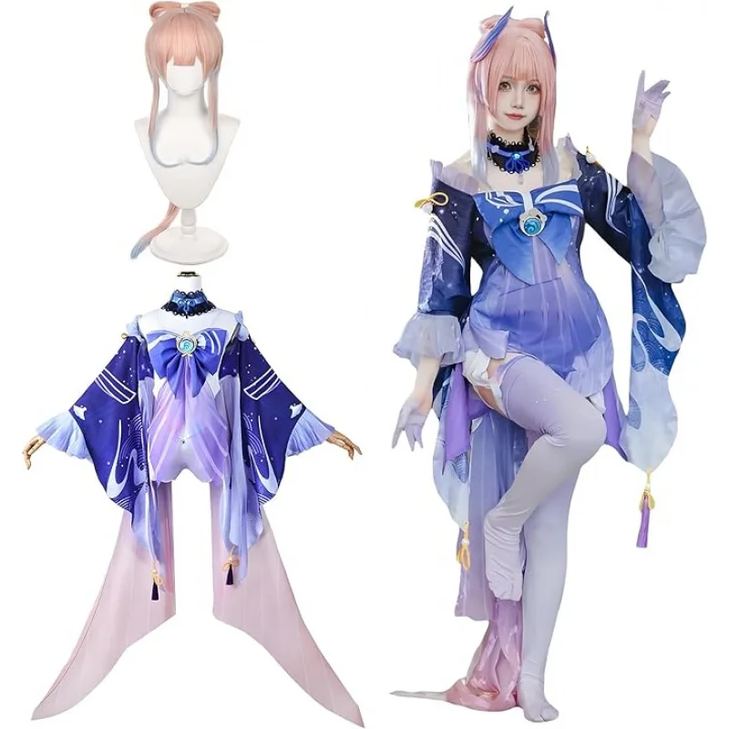 

KIRA KIRA Sangonomiya Kokomi Cosplay Costumes Doki-SR Game Genshin Impact Sangonomiya Kokomi Cosplay Costumes Outfits