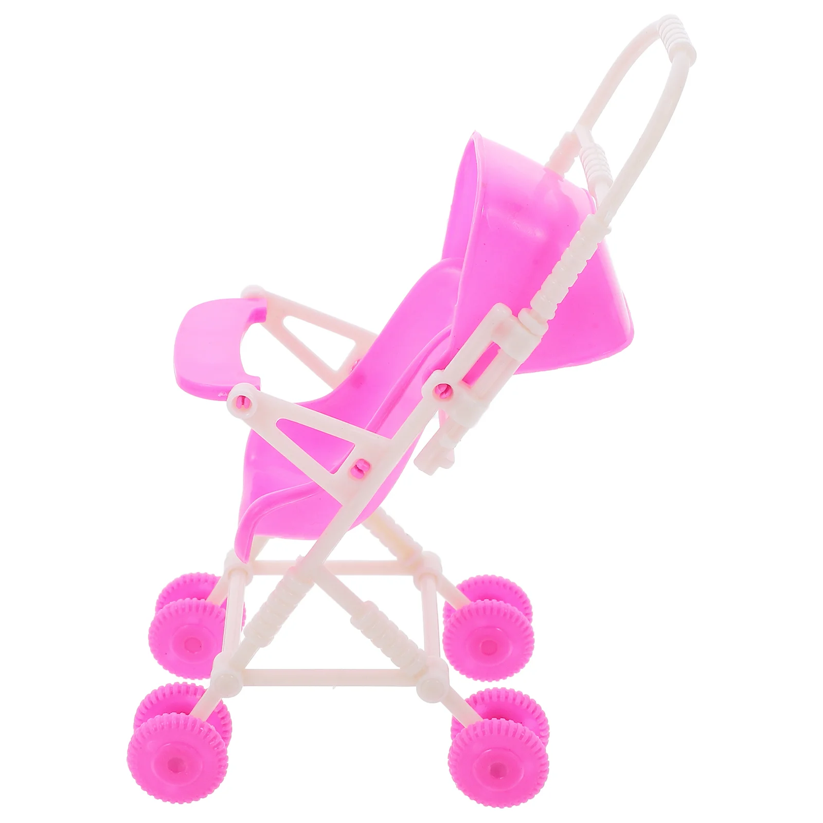 Baby Pushchair Stroller Mini Dolls Small Cart House Accessories Plastic Play Game Toy