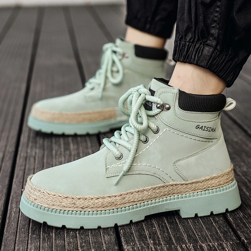 CYYTL Mens Boots Casual Winter Shoes Hiking Outdoor Work Cowboy Chelsea Tactical Ankle Platform Designer Luxury Sneakers Leather image 4