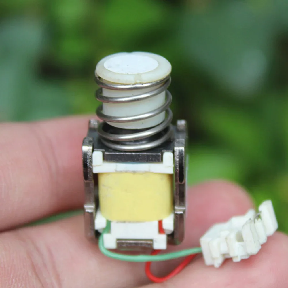 DC 3V-5V Manual Self-locking Solenoid Energized Release Protection Switch Micro Magnetic Solenoid Electromagnet Manually