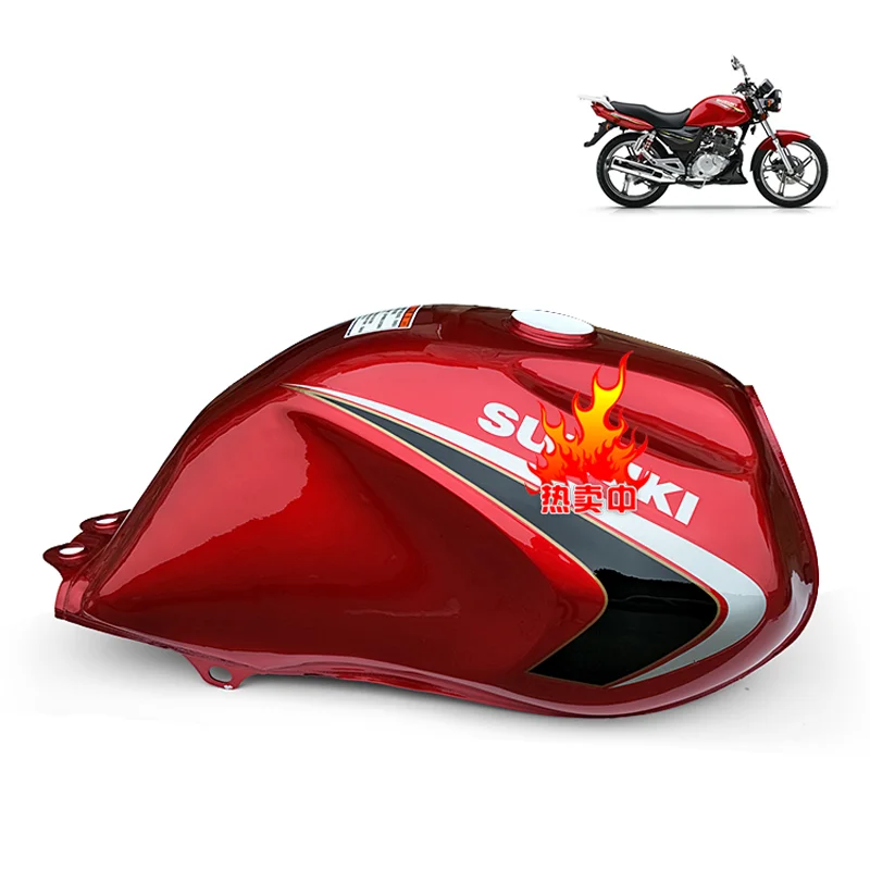 

Motorcycle Fuel Tank for Haojue Suzuki Qingqi Qjmotor EN125-2A-2F-2E HJ125 EN150 QS125 QJ125 Red Blue Black Metal Petro Gas Box