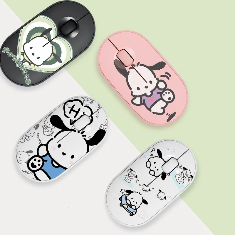 

Беспроводная Bluetooth-мышь Pochacco Theme Mouse Cartoon Anime с длительным временем автономной работы, бесшумная мышь для MacBook, ноутбуков, планшетов, офиса