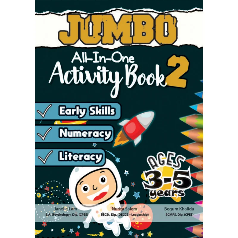 

Книга занятий Jumbo «все в одном» 2 «Джанель Лам» Учебное планирование и развитие 9789814996983 Книга