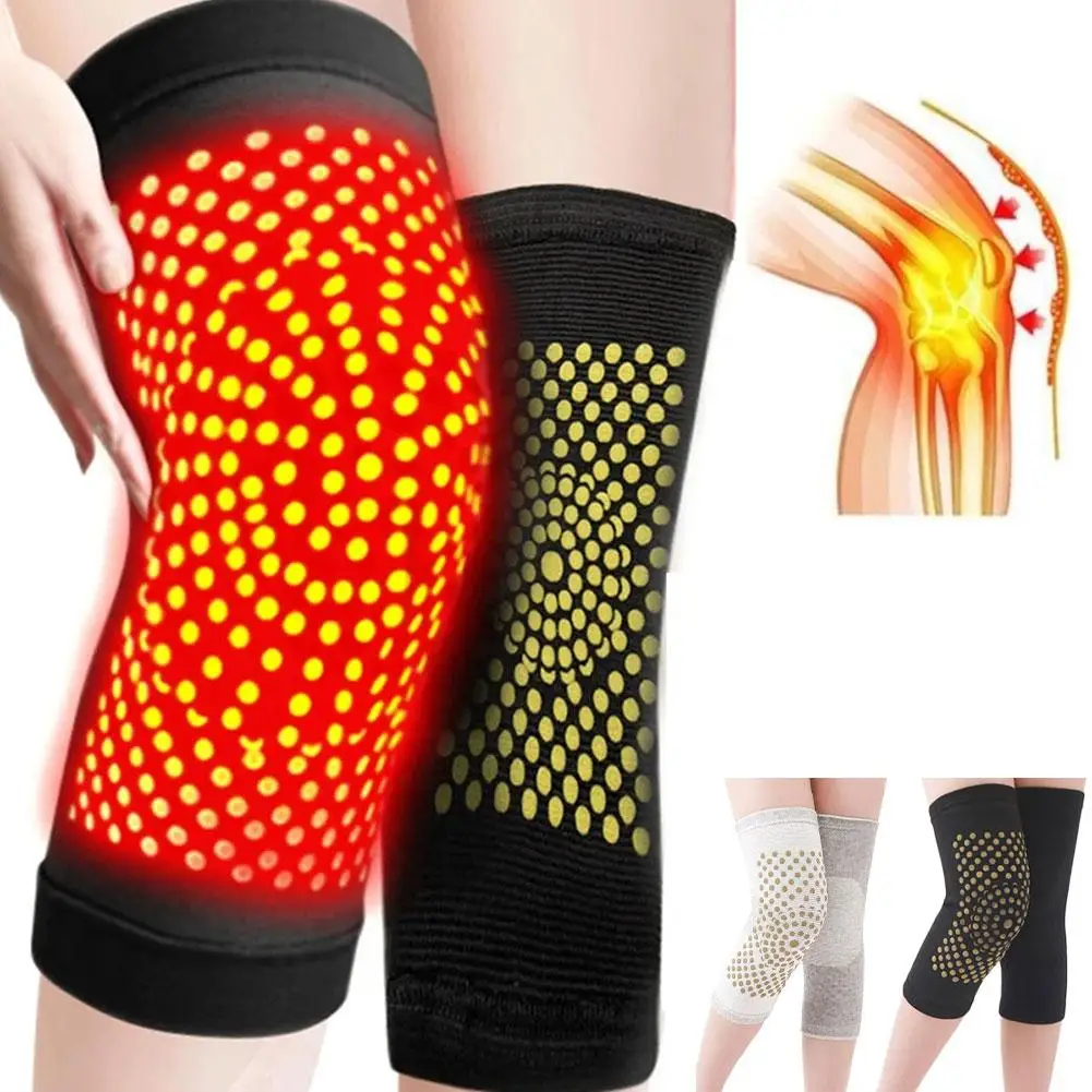 

XXL Self Heating Knee Pads,Warm Wormwood Self Heating Knee Brace Support,Long Compression Sleeve for Arthritis Joint Pain Relief