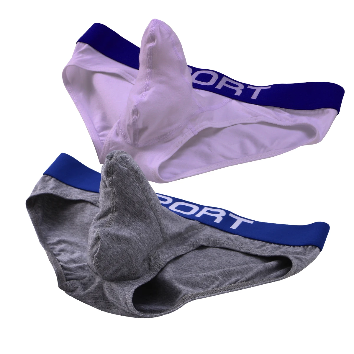 2 pcs Men Boxer Shorts Men\'s Panties Male Underpants Soft Cotton Sexy 3D U Pouch Underwear shorts Larger Size Convex