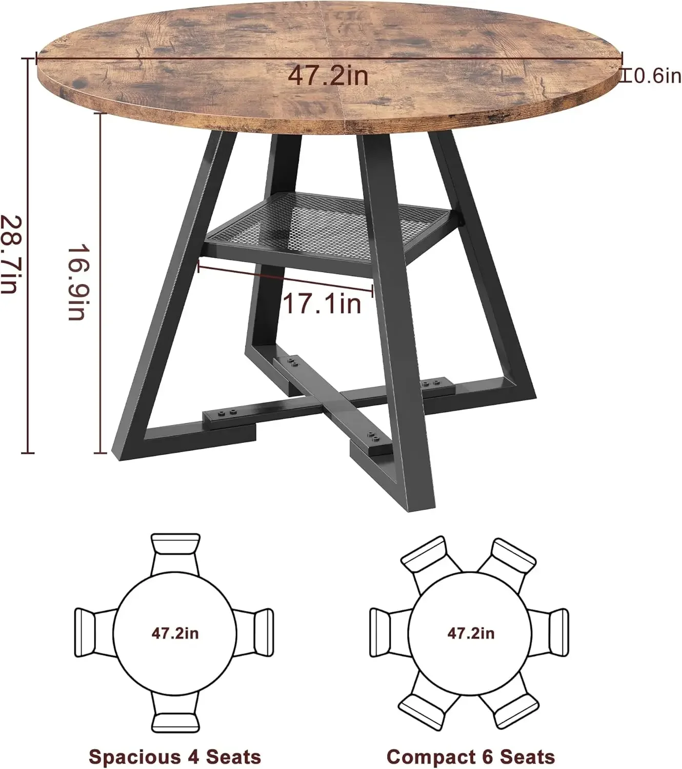 Set for 4, Kitchen Table, Dining Table, Circle, Round Pedestal Dining , Dining Room