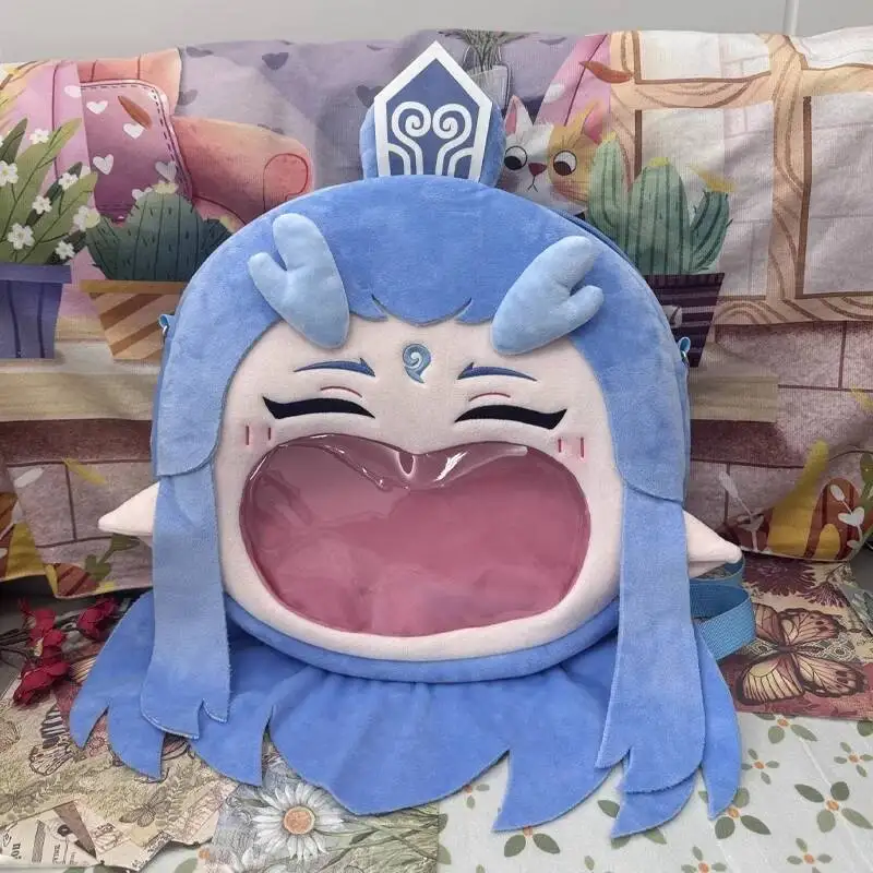 映画 Ne Zha 2 コスプレ Aobing ぬいぐるみ透明学生ジッパーバックパックメッセンジャーショルダーバッグ