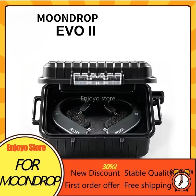 New MOONDROP EVO II HiFi Wireless Ear‑hook DAC‑AMP Bluetooth6.0,Class‑D Amp Chip LDAC LHDC‑V 60ms Low‑Latency Wired IEM Earphone