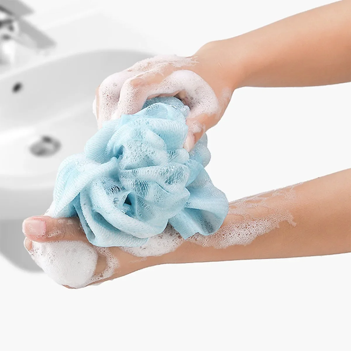 Bath Towel Gloves Bath Flower 3pcs/Set Thickened Stain Removal Combo Set Household Long Strip Back Rubbing Pembersihan Towel image 3