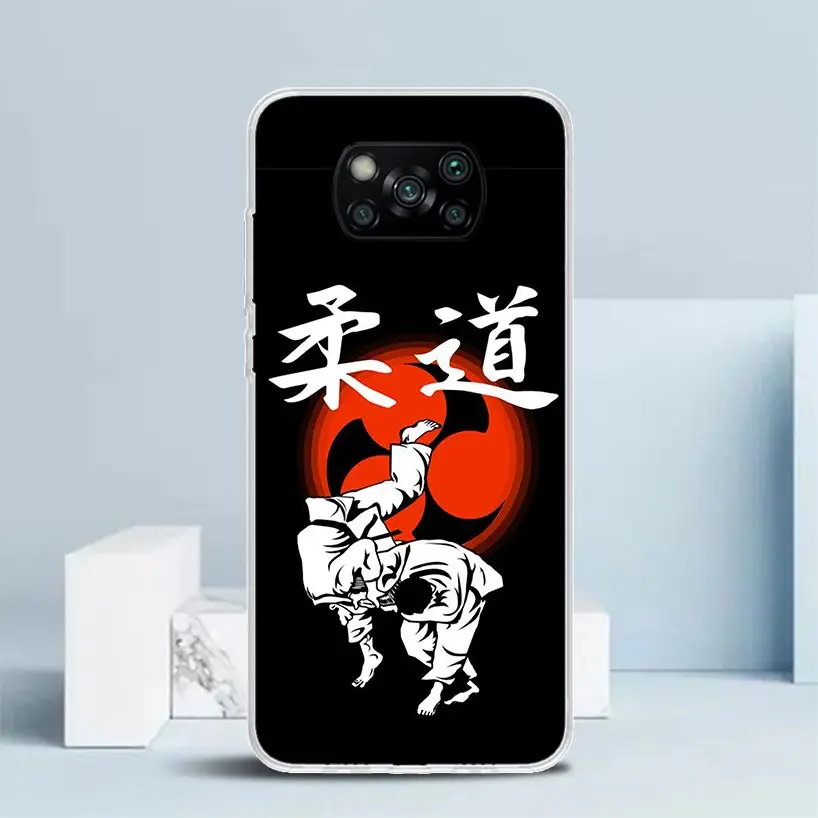 Judo jiu jitsu BJJ Brazilian Silicon Call Phone Case For Xiaomi Poco X3 Nfc X5 X6 F6 F5 Pro M5S M5 X4 F4 GT M4 M3 F3 F2 F1 M2 Co