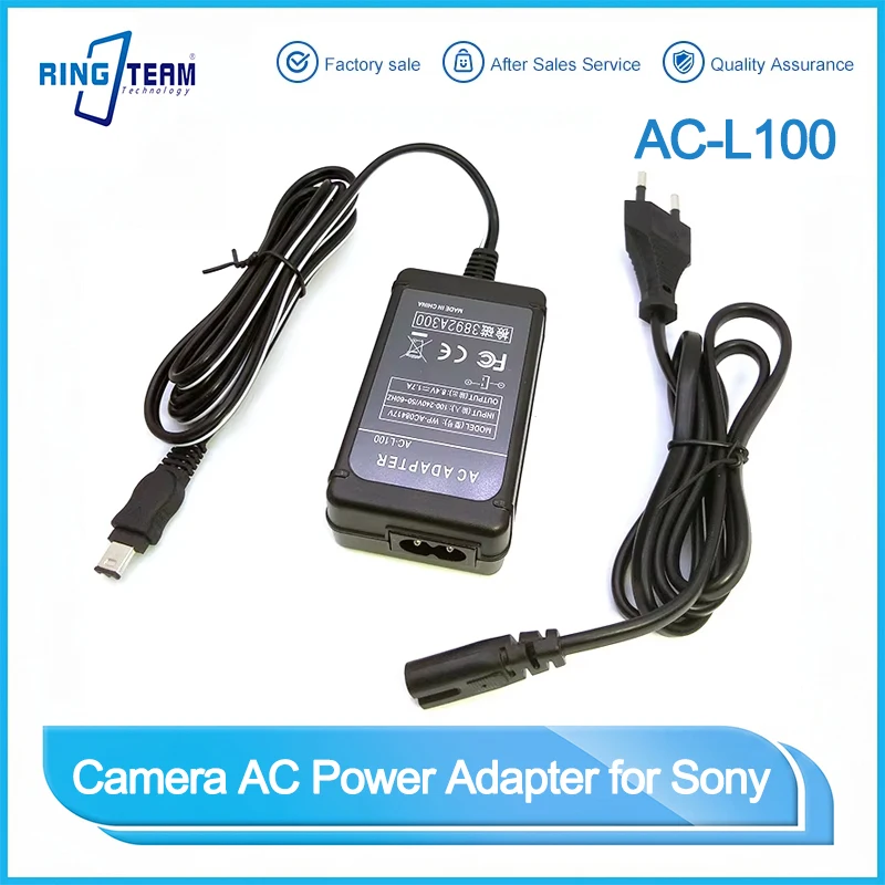 Adaptador de corriente alterna para cámara AC-L100, videocámara de AC-L15 para Sony CCD-TR, TRV, DCR-DVD, PC, TR, TRV, Mavica, FD/Cybershot, serie DSC-F/S/D