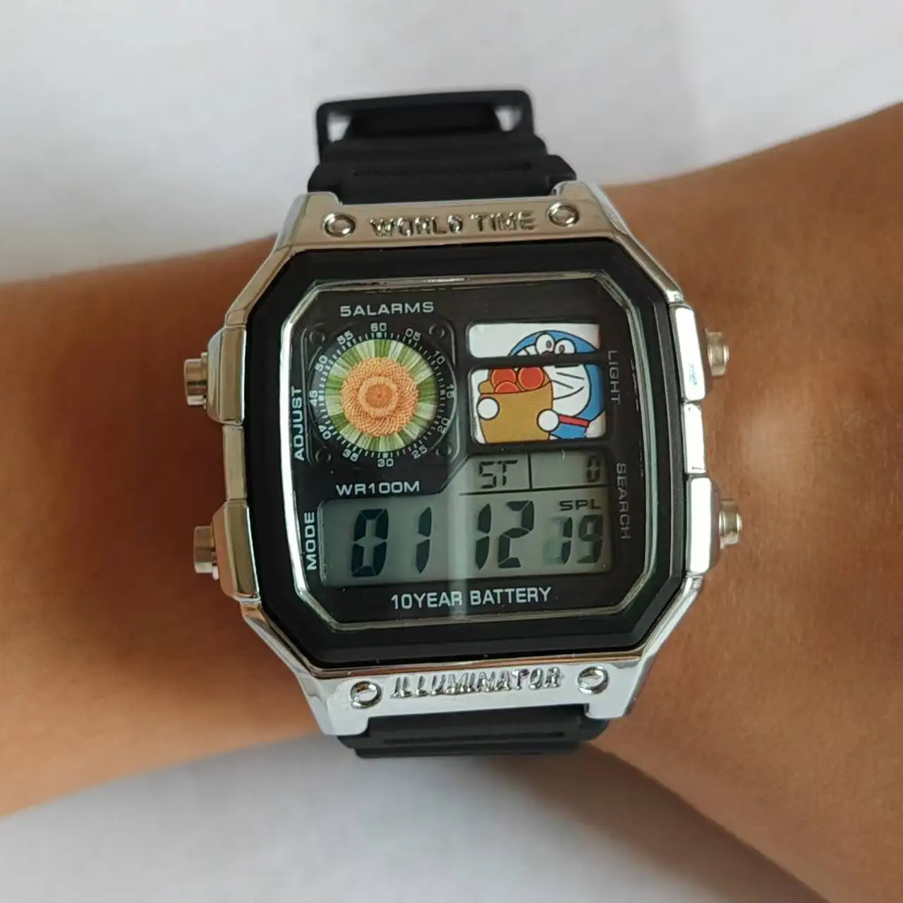 

Personalized electronic watch peripheral small squares