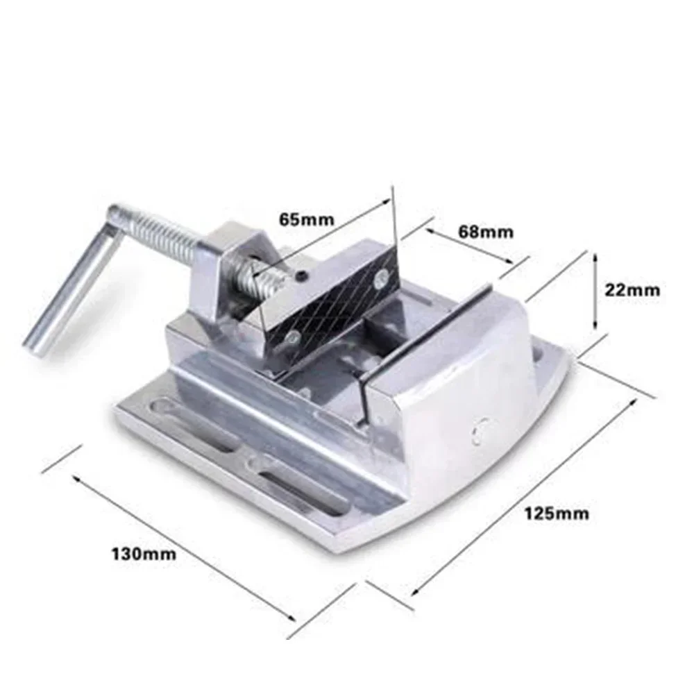 Mini Multifunctional Working Table Drill Milling Machine Stent 2.5" Parallel-jaw Vice Worktable Adjustment Aluminum Hand Parts