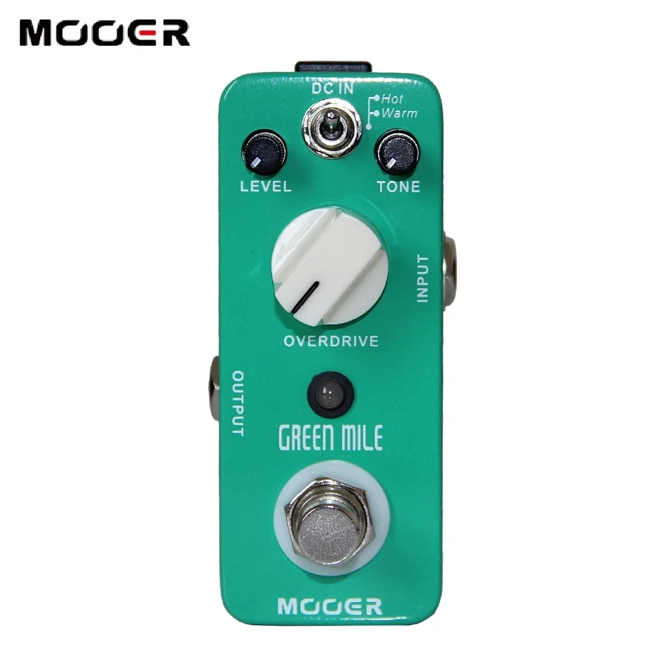 Mooer MOD1 Green Mile Guitar Parts Accessories Mini Overdrive Micro Electric Guitar Pedal True Bypass  Guitar Effect Pedal