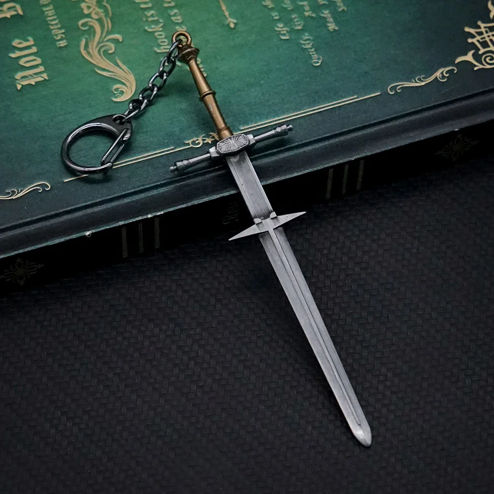 Game Dark Souls 1 Remastered Keychain Zweihander Sword Key Chain Keyring Keychains for Men Accessories Key Ring llaveros