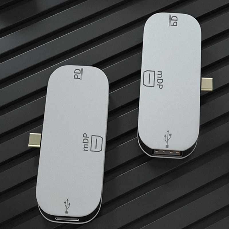 3 In 1 HDMI USB Type-C PD Hub DP/Mini DP Adapter 100W PD Fast Charging USB-C Docking Station For Macbook Pro 4K@60Hz For Iphone