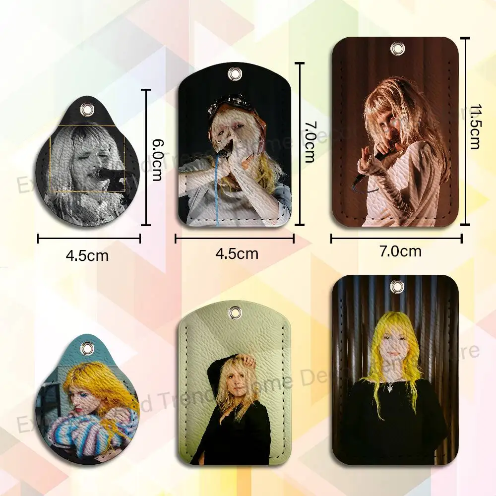 Singer H-Hayley W-Williams Custom Access Card Case Leather Card Holder Transportation Card Case Gifts