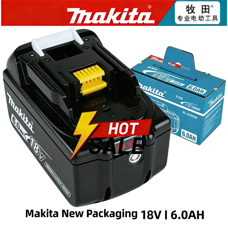 

100% Genuine 18V Makita 6Ah for Makita Battery BL1840 BL1830B BL1850B BL1850 BL1860 BL1815 Replacement Lithium Battery