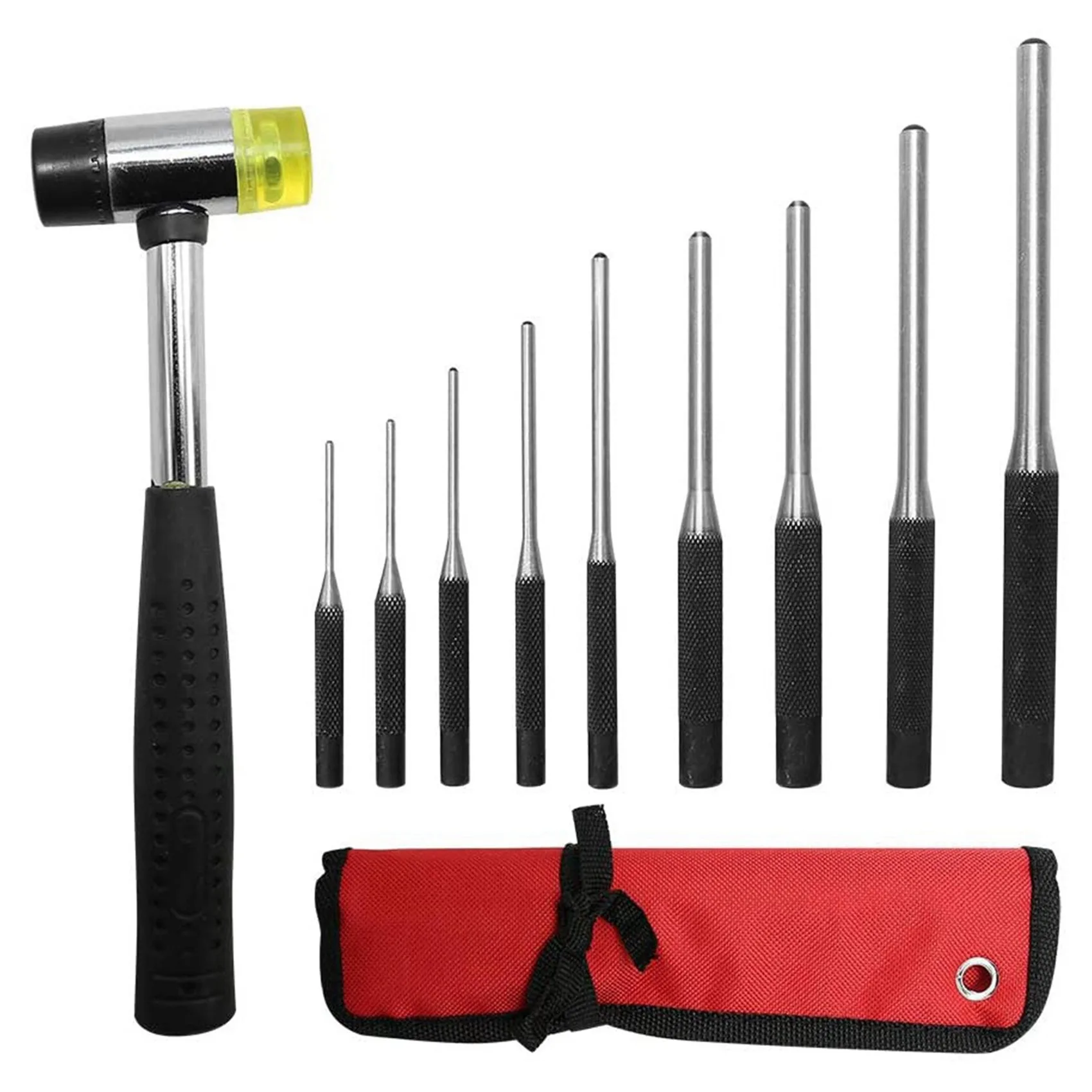 

AC88-Roll Pin Punch Set With Storage Pouch, 20Pcs Steel Removal Tool Kit With Carrying Bag For Jewelers, Watch Repairers Work