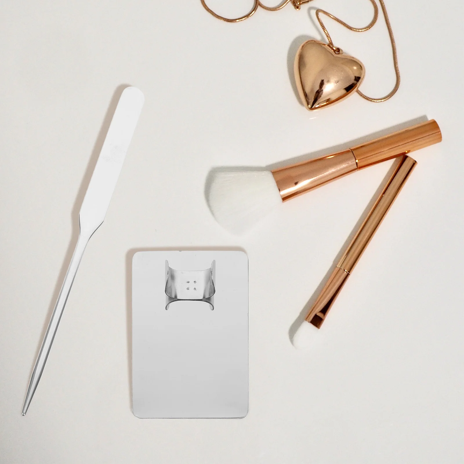 

1 Set Stainless Steel Makeup Mixing Palette Professional Blending Plate Spatula For Foundation Pigment Nail Art Tools