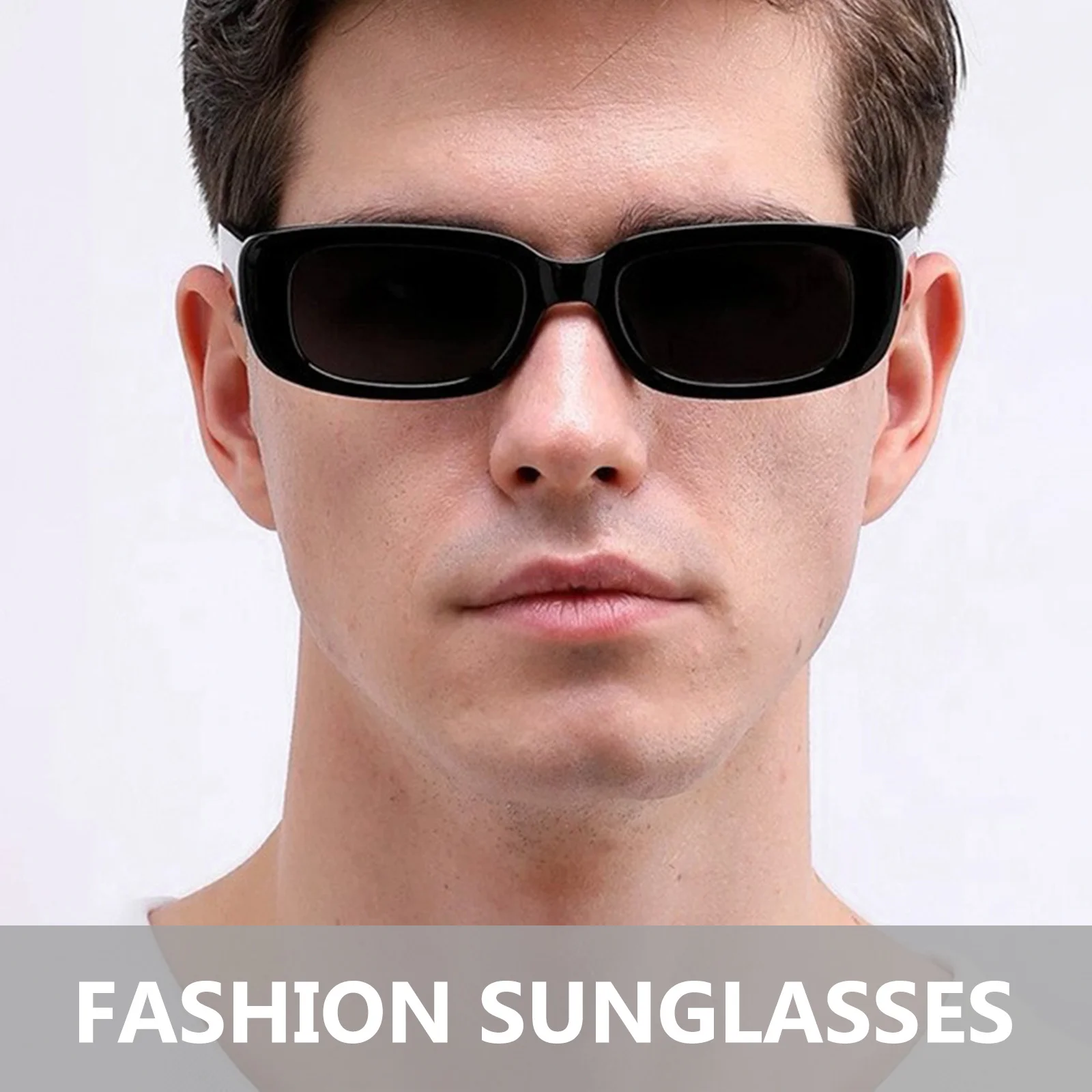 

8Pairs Retro Sunglasses Square Frame High-Grade Material Lightweight Uv Protection for Women Outdoor Party Stylish Summer