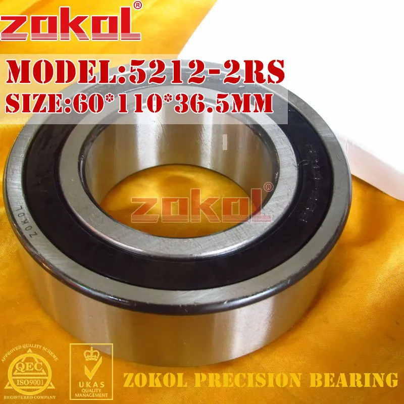 5206 5207 5208 5209 5210 5211 5212 5213 5214 5215 2RS Axial Angular Contact Ball Bearing