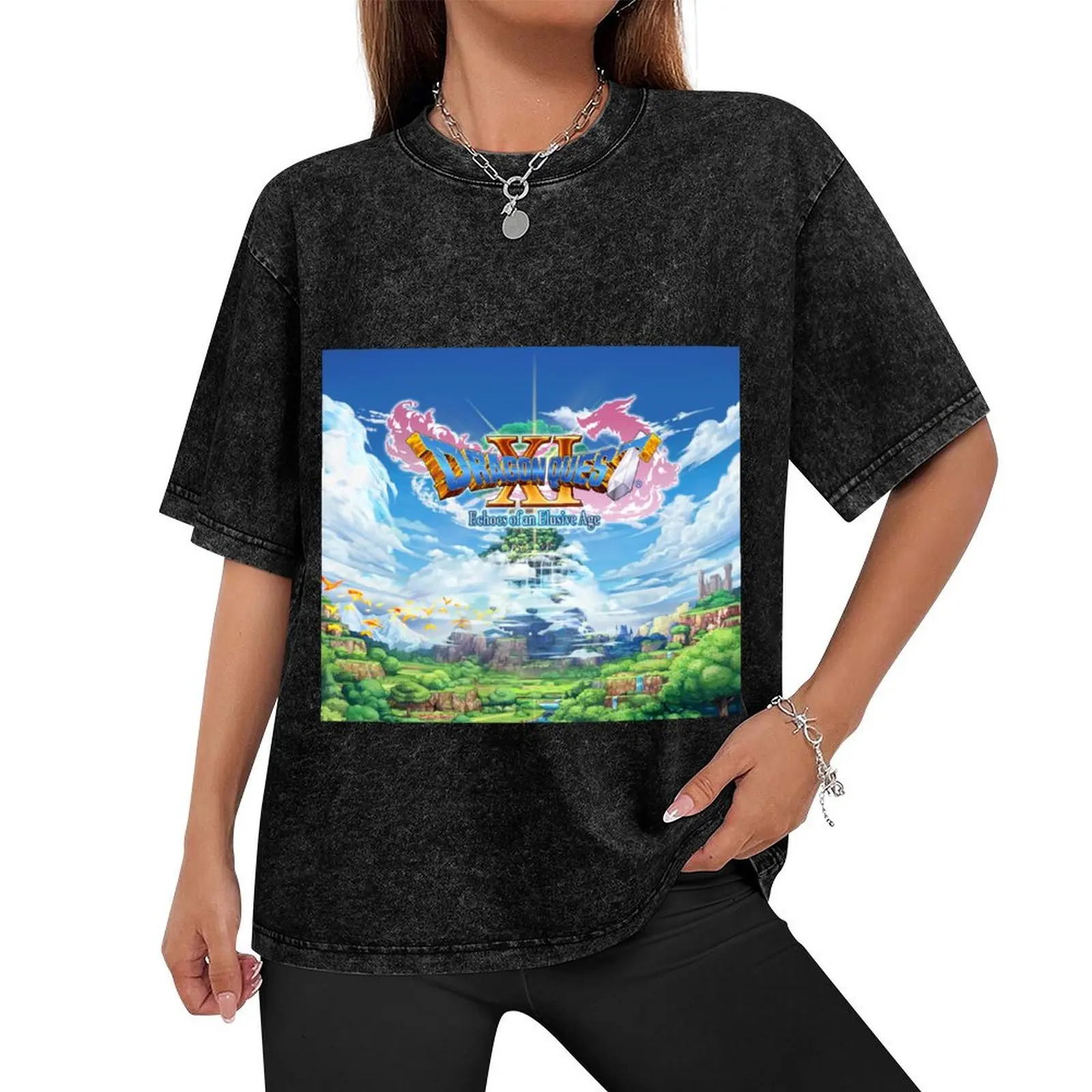 Dragon Quest XI Echoes of an Elusive Age T-Shirt funny gifts aesthetic clothes mens cotton t shirts