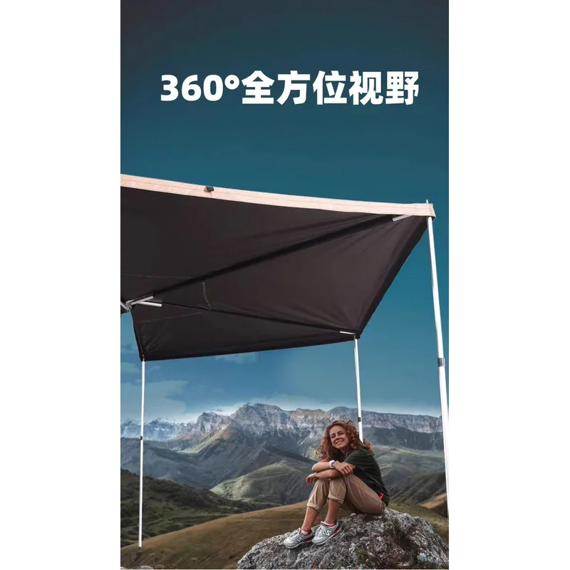 SENYE's New Off-road RV Side Tent Camping Waterproof Pentagonal Fan-shaped 270 Degree Rotating Retrofit Car Canopy for