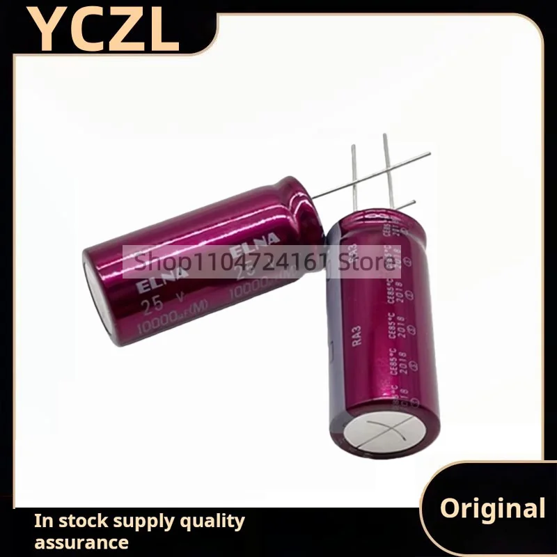 5PCS brand new genuine RA3 25v10000uF imported audio filter electrolytic capacitor